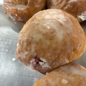 Blueberry cream filled