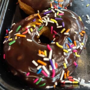 Chocolate iced ring
